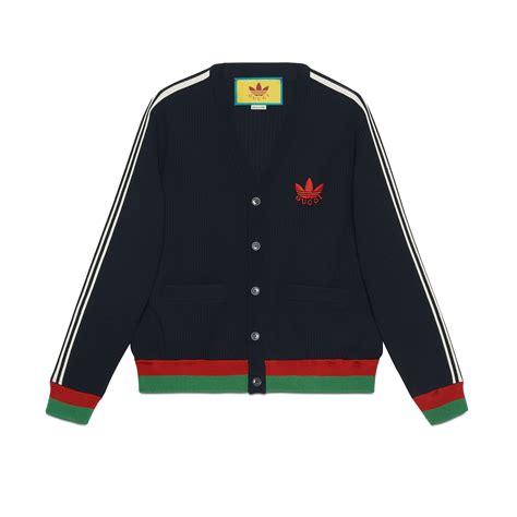 gucci x adidas cardigan|Gucci & adidas Bring Back Sportive Luxury in SS23 Collection.